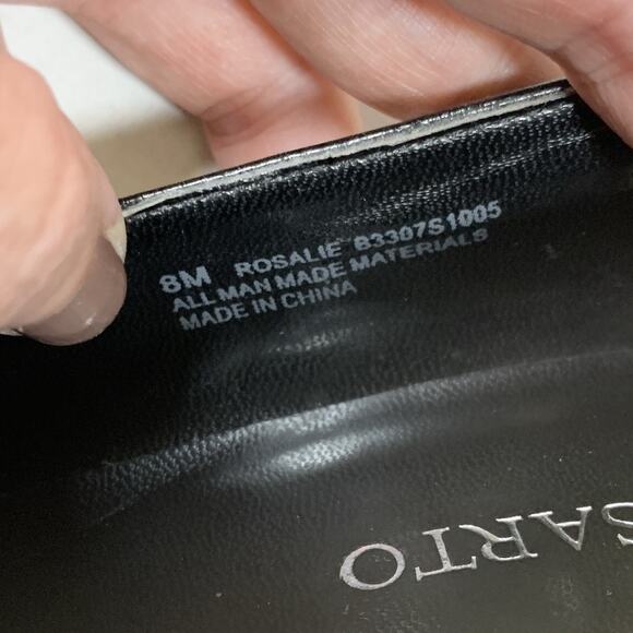 Franco Sarto Rosalie Womens Heels Sz 8 M Black Academia Witchy 3.25" Block Heel - Picture 10 of 16